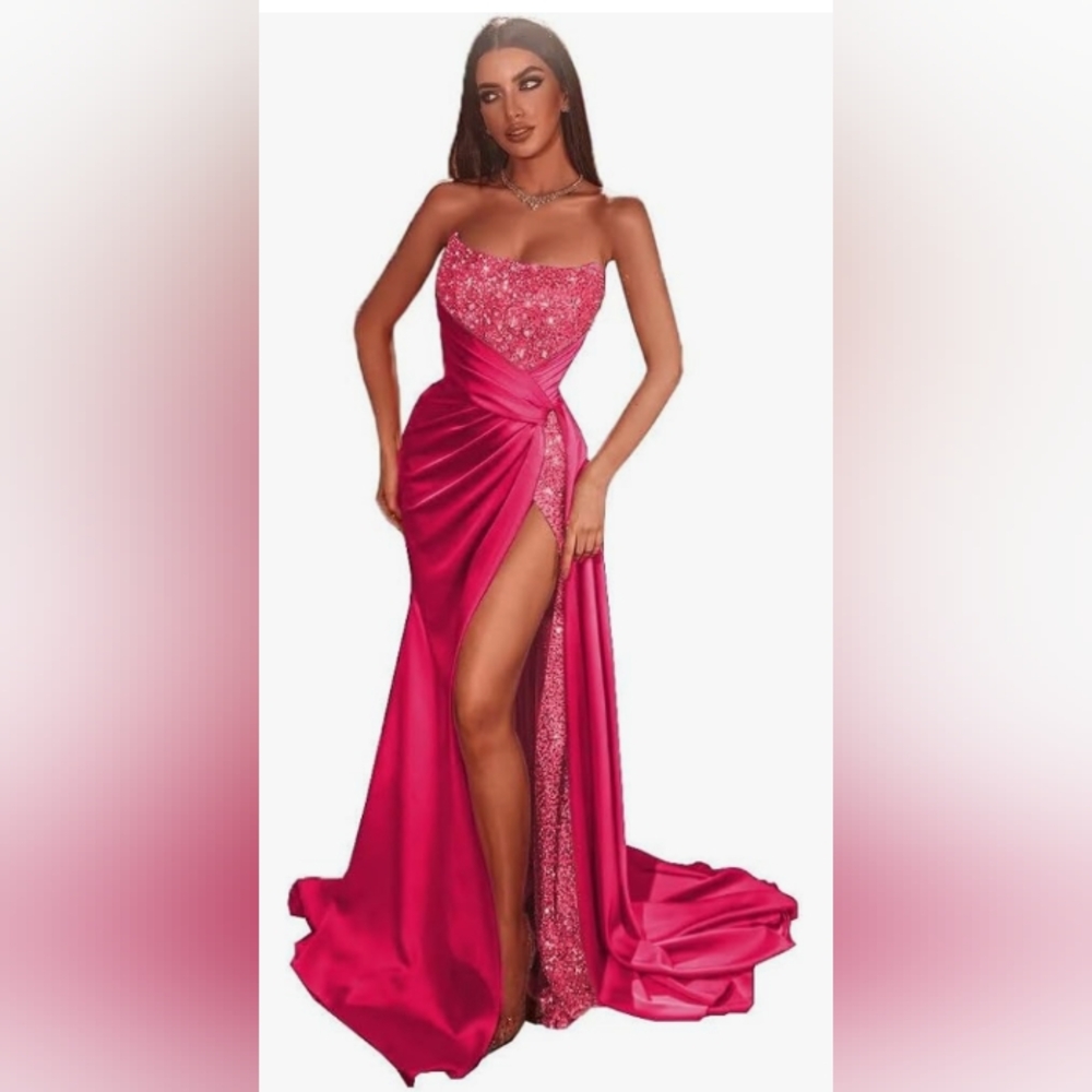Sweetheart Sequin Prom Dress